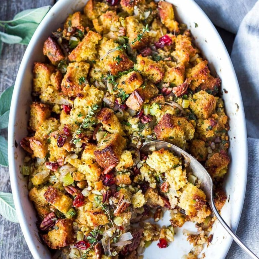 House Stuffing with Pecans and Cranberries