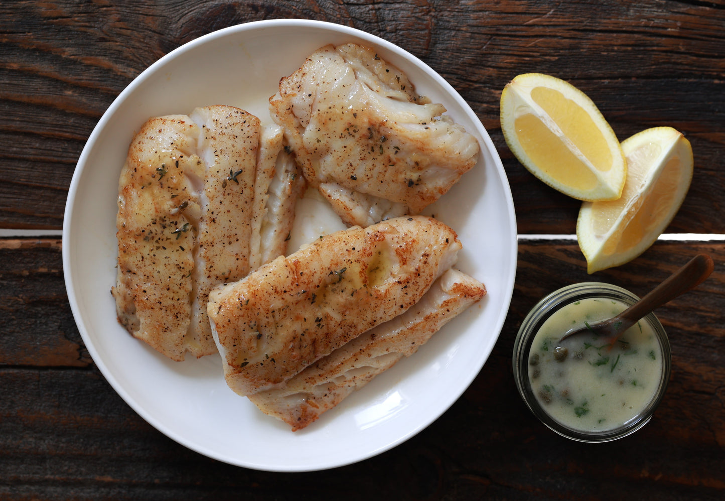 Wild Cod with Compound Butter by the Pound