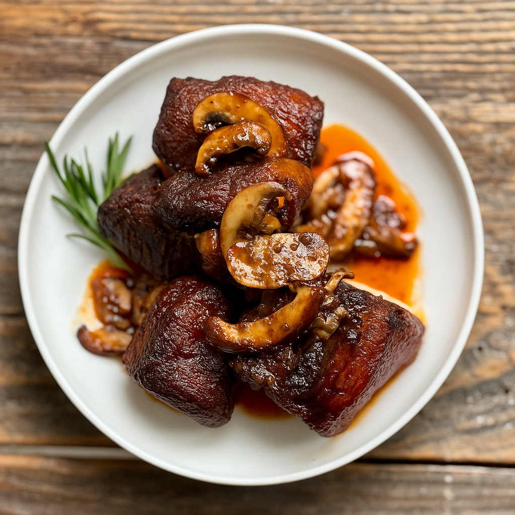 Braised Beef Short Ribs with Mushroom Gravy by The Pound