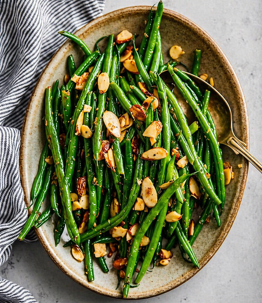 French Green Beans with Tamari Almonds by the Pound