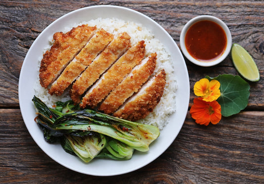 Chicken Katsu with Bok Choy