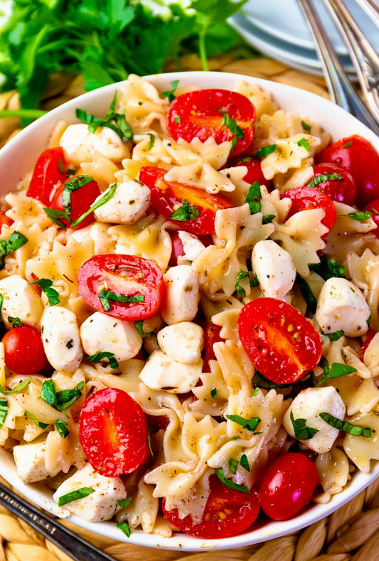 Pasta Salad with Fresh Mozz and Tomatoes by the Pound