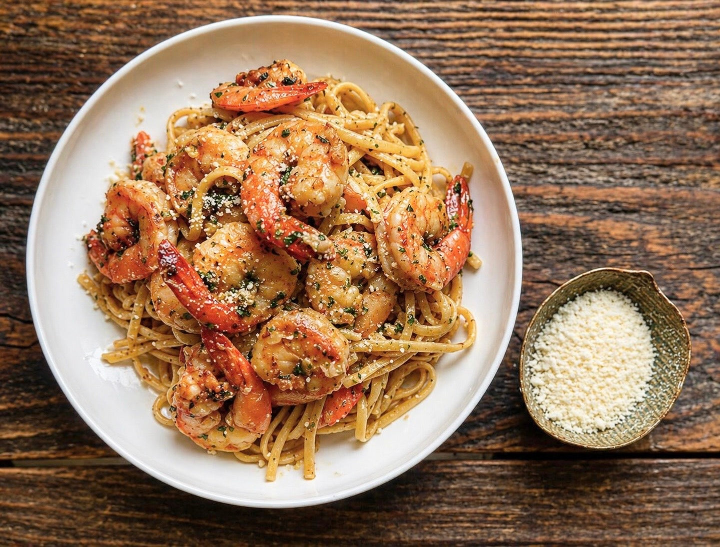 Shrimp Scampi with Linguini
