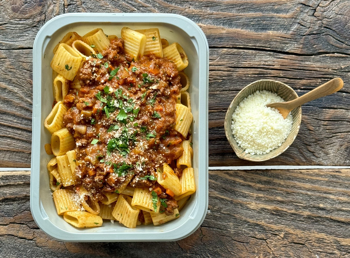 Beef Bolognese over Pasta