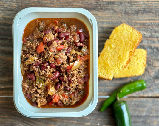 Beef Chili with Cornbread