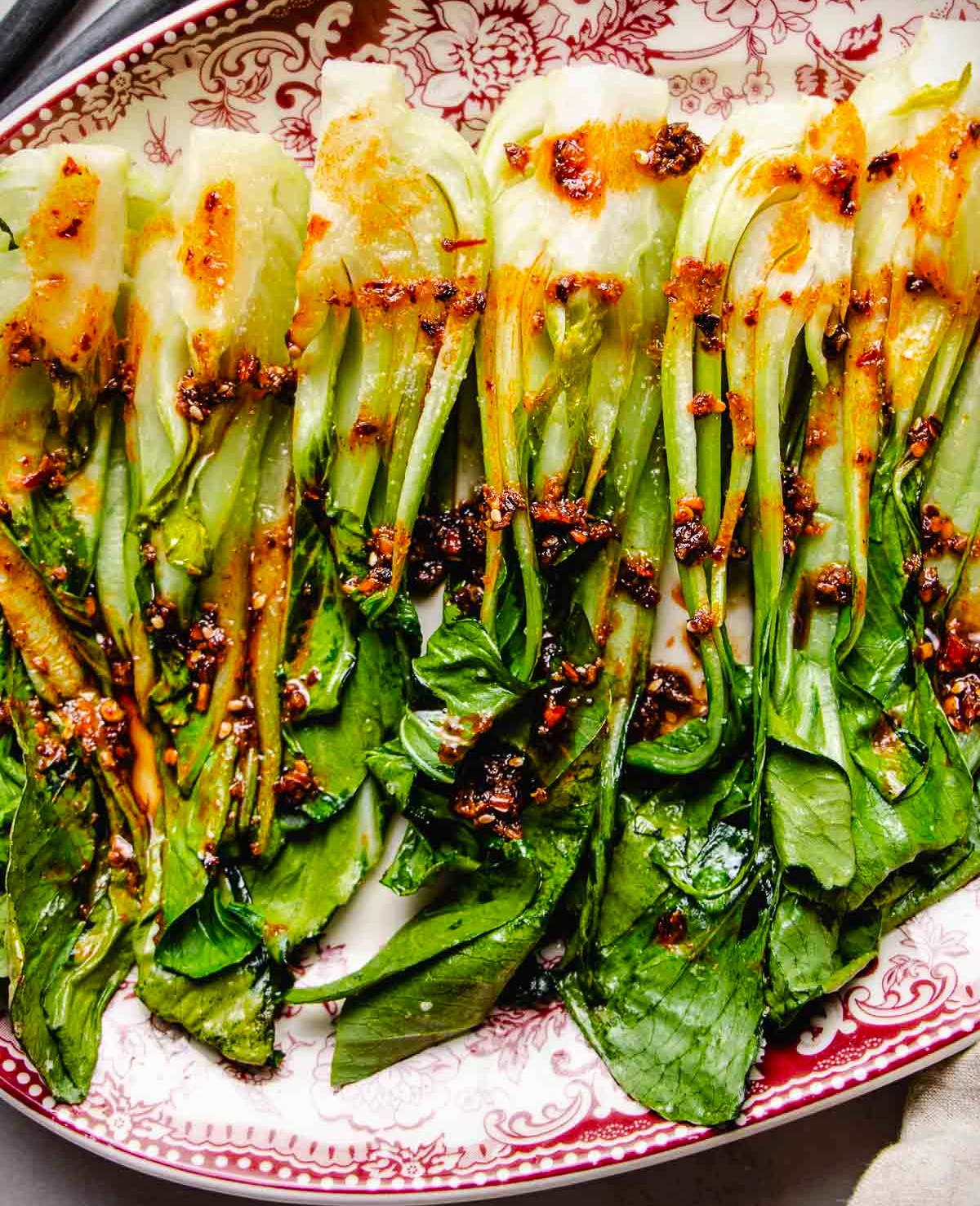 Bok Choy with Chili Oil by the Pound Hudson Meal Co